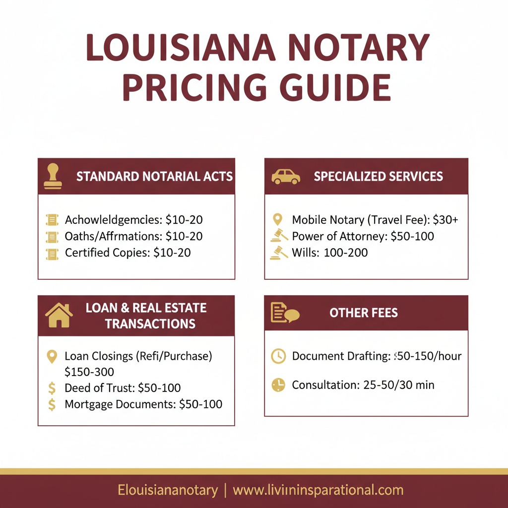 Unlocking Transparency: The Ultimate Louisiana Notary Pricing Guide (2025 Edition)